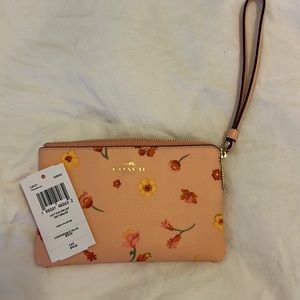 Coach Floral Wristlet